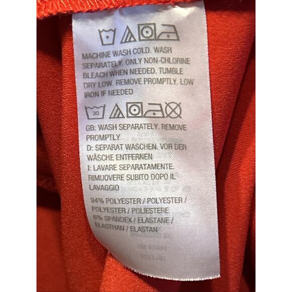 SUSAN GRAVER Woman 2x Red Jersey Knit Blazer Roll Tab Sleeves 1 Button Holiday - Picture 9 of 14